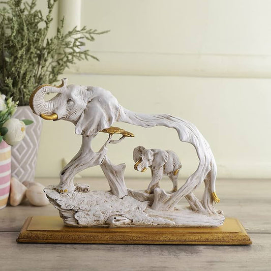 Majestic Motherhood Elephant with Baby