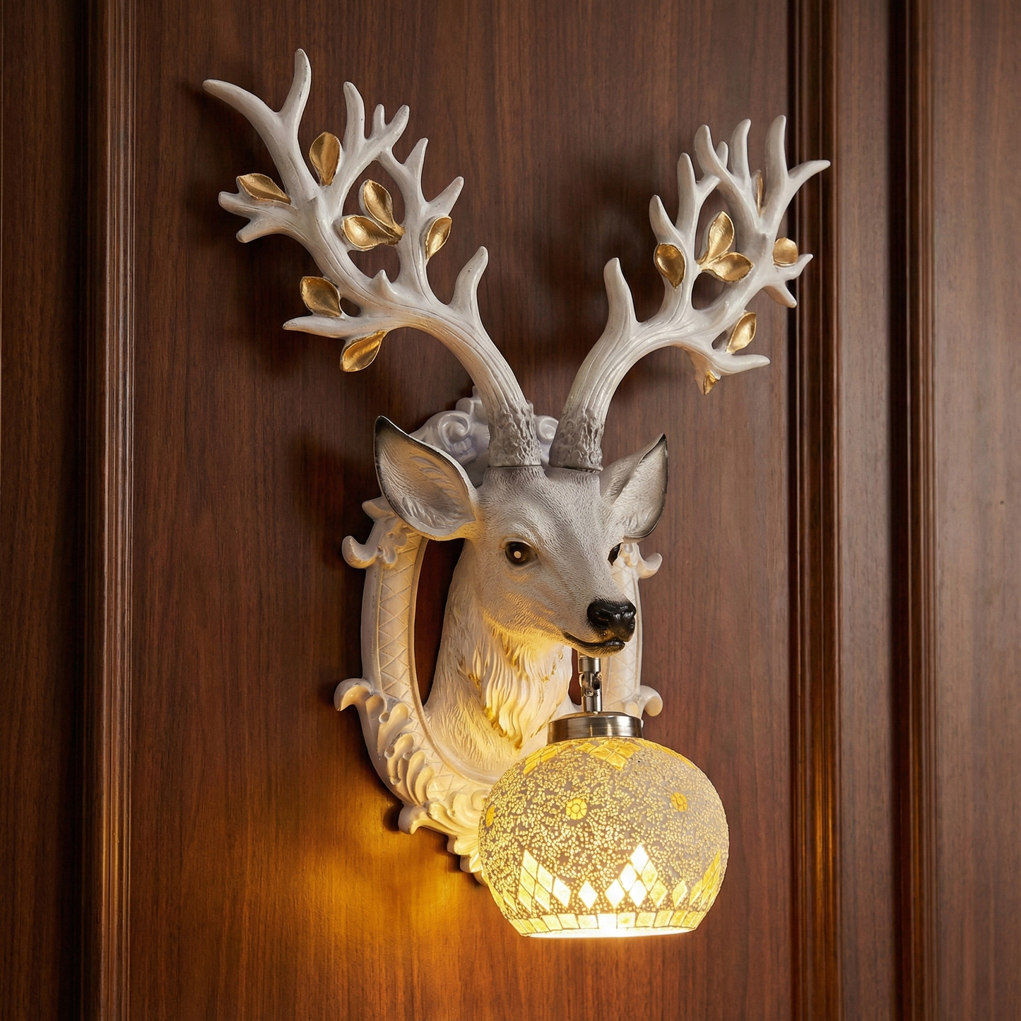 Large 2 ft Deer Wall Lamp – Premium Living Room Upgrade