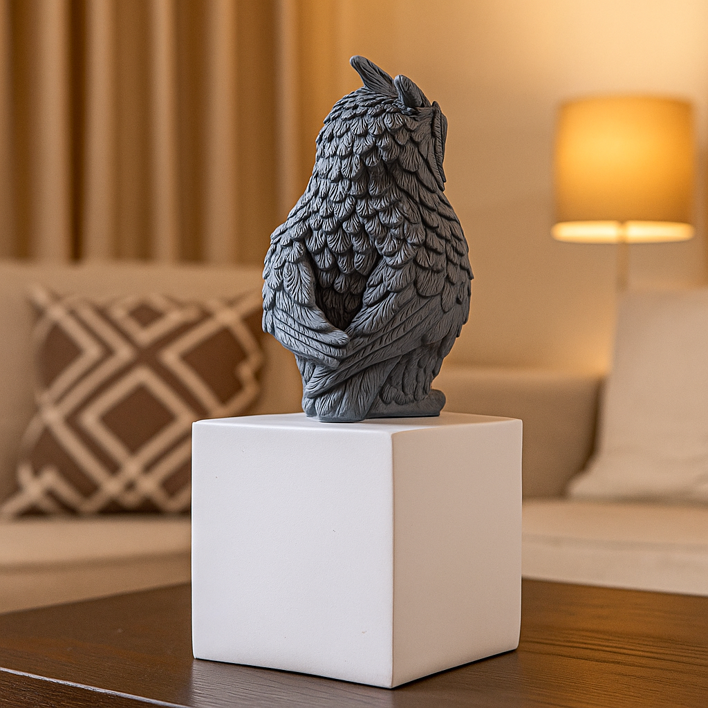 Wise Owl Guardian of Good Fortune