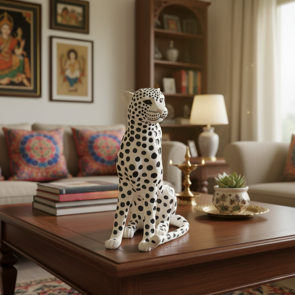 Aura of Prestige – Cheetah Sculpture (Approx 1.4 ft)