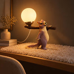 The Woodland Keeper — Squirrel Sculptural Table Lamp