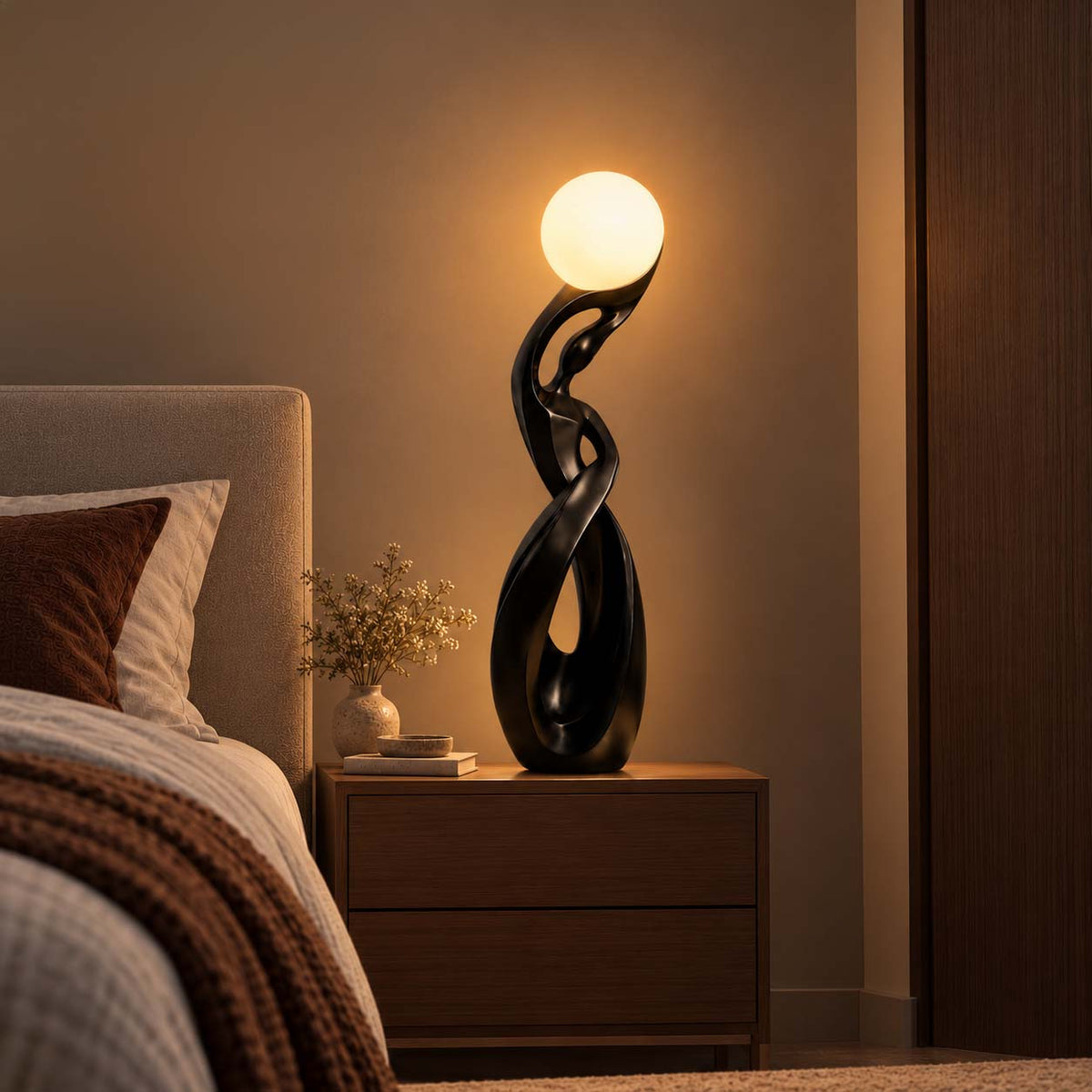 The Orbital Muse Sculptural Lamp || 2.7 FT Approx