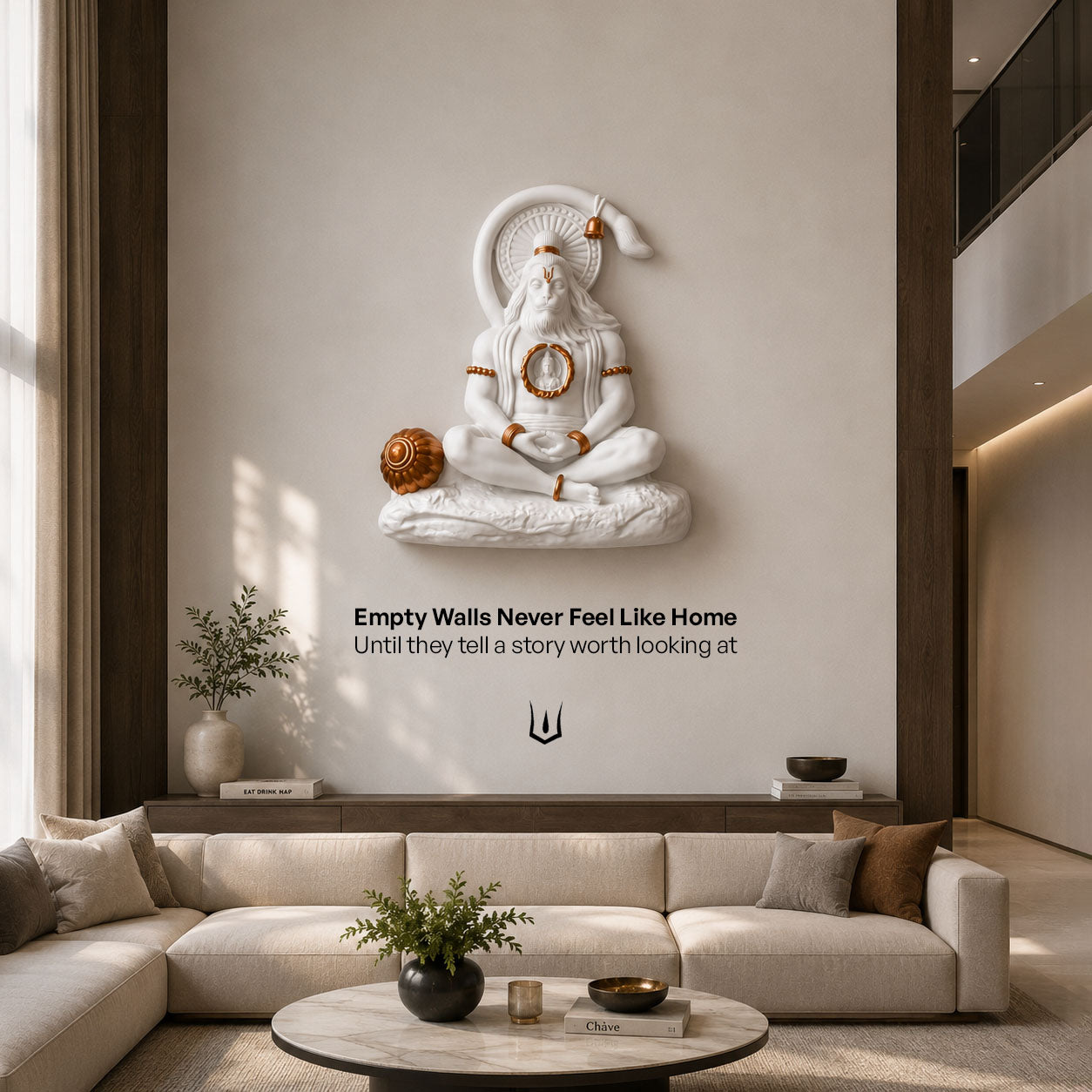 Monolith - Hanuman Ji -Inspired Relief 3D Wall Art