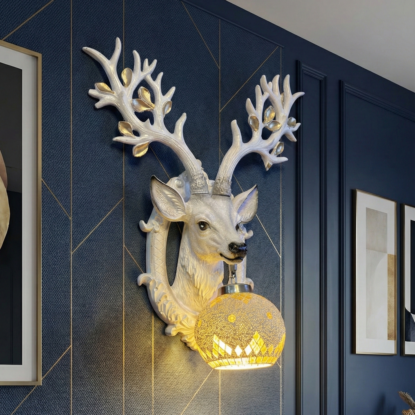 The Aristocrat Deer Wall Light - {1.84ft Approx}
