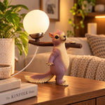 The Woodland Keeper — Squirrel Sculptural Table Lamp