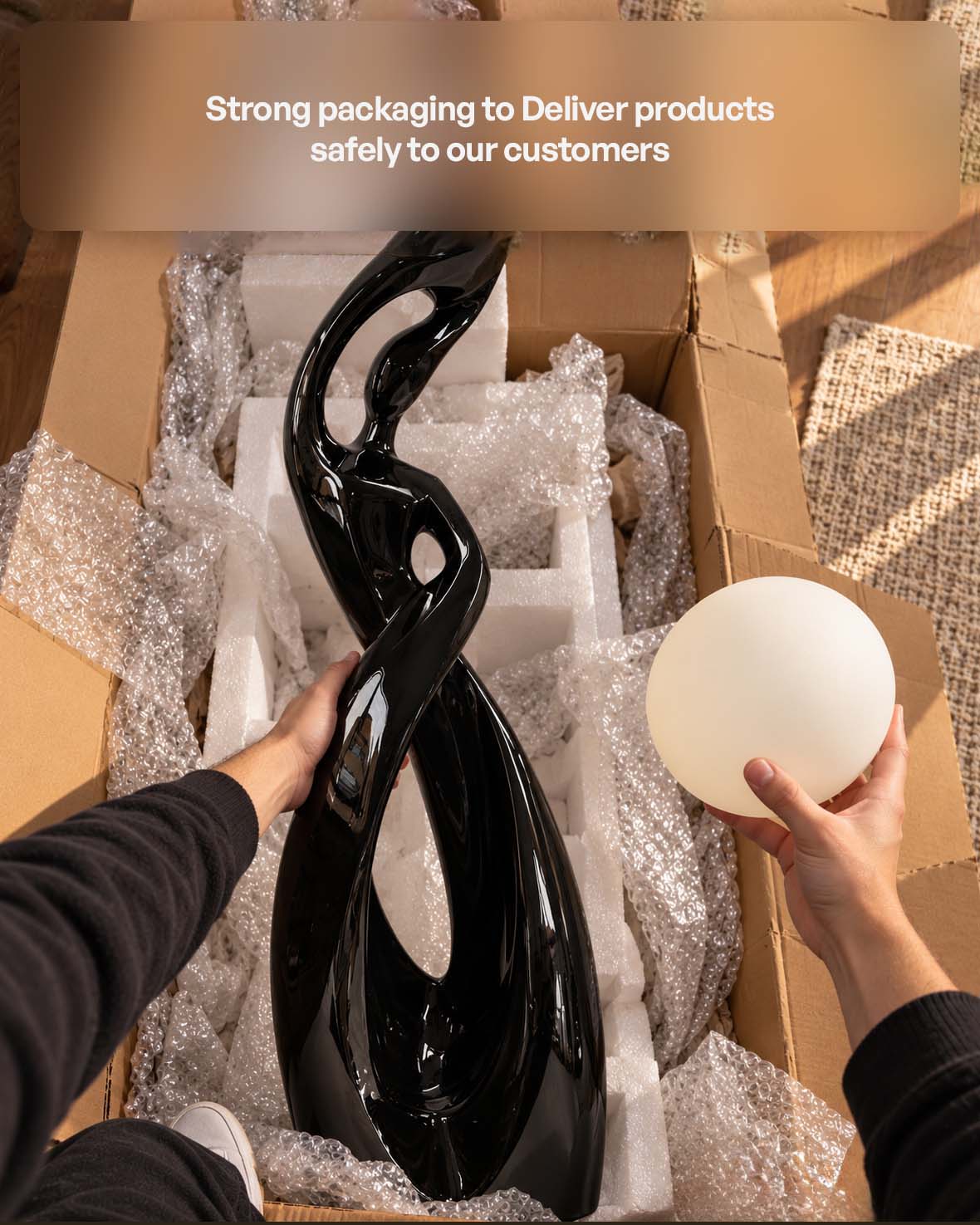The Orbital Muse Sculptural Lamp || 2.7 FT Approx