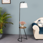 Lumo Luxe -Metallic Floor Lamp with Table