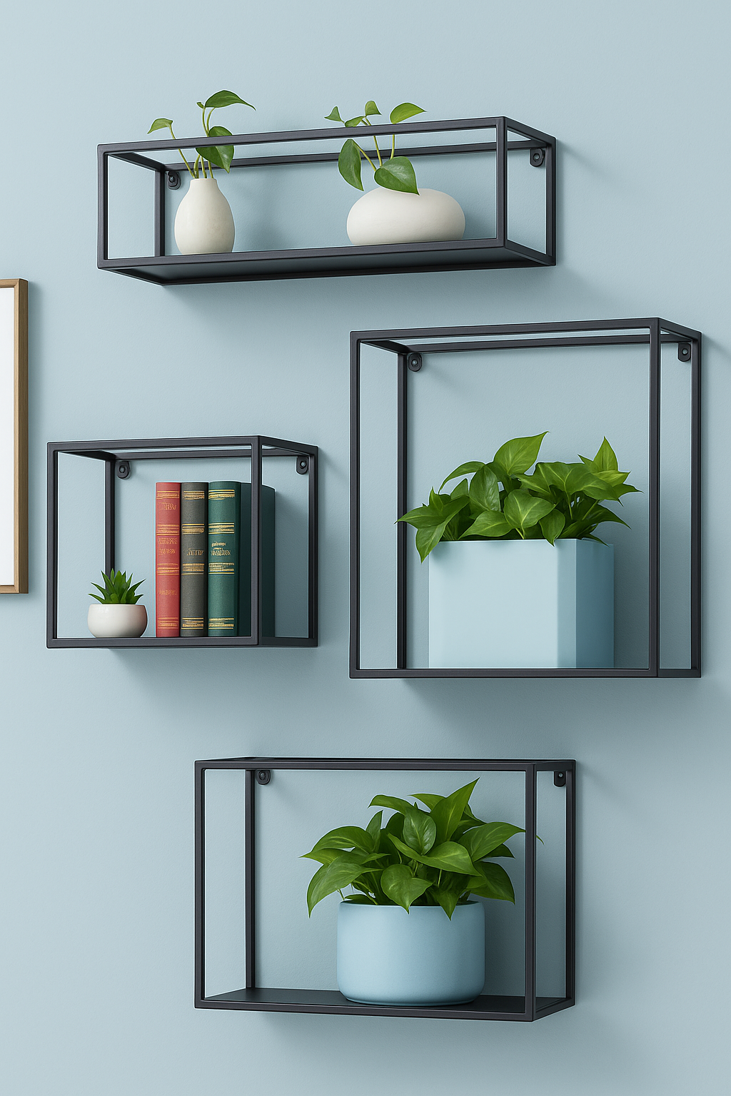 Geometric Wall Mount Storage Cubes