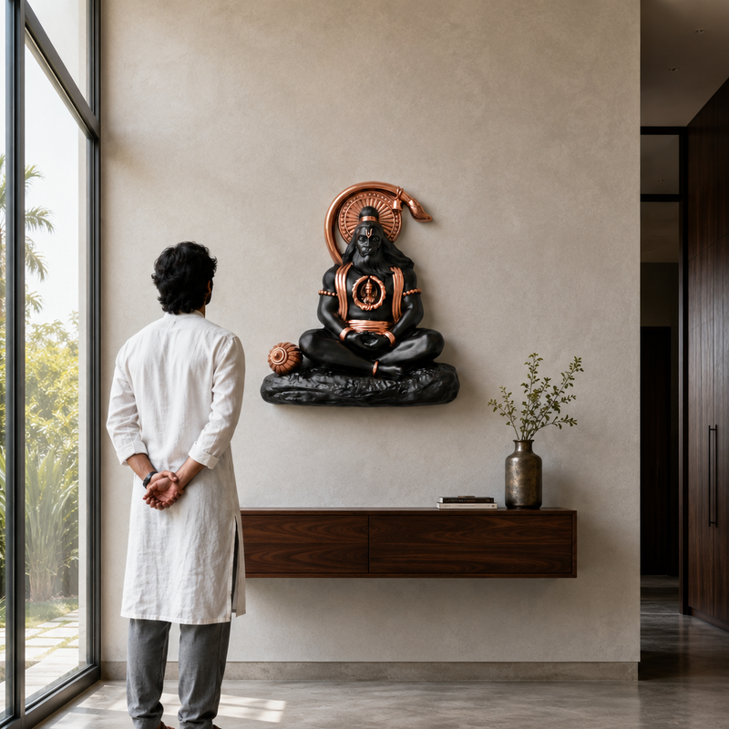 Monolith - Hanuman Ji -Inspired Relief 3D Wall Art