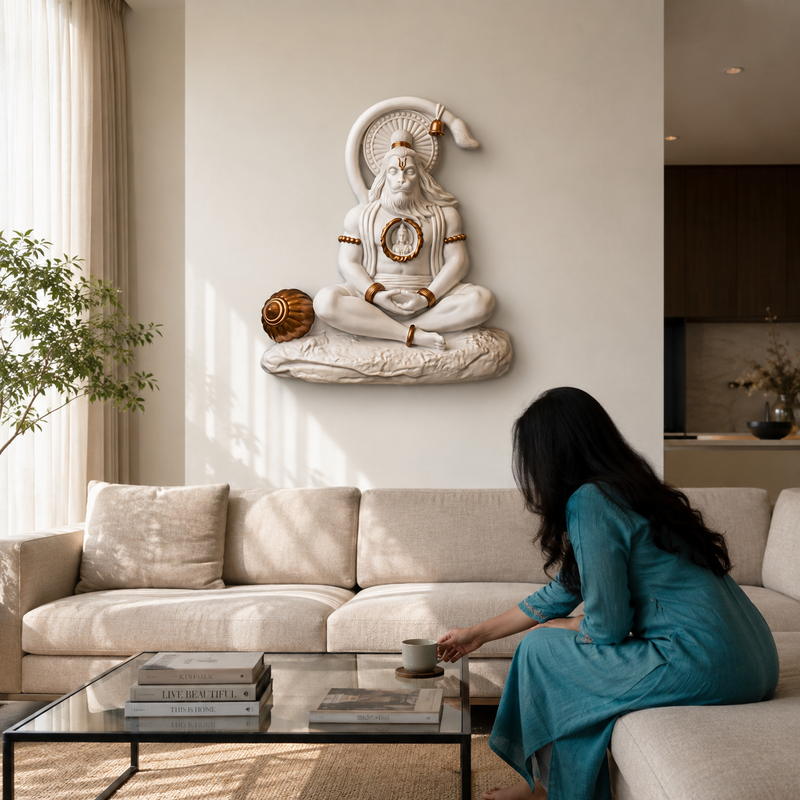 Monolith - Hanuman Ji -Inspired Relief 3D Wall Art
