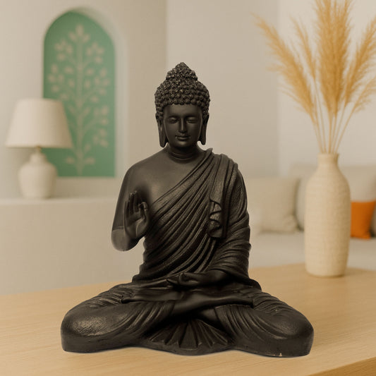 Tranquil Black Buddha – Radiating Peace & Inner Calm *( 2 Feet )