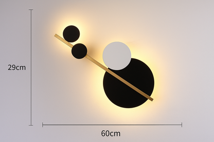 The Luxe Circle -Wall Art Lamp