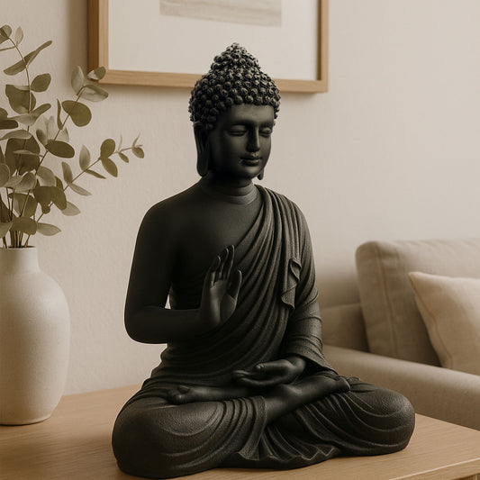 Tranquil Black Buddha – Radiating Peace & Inner Calm *( 2 Feet )
