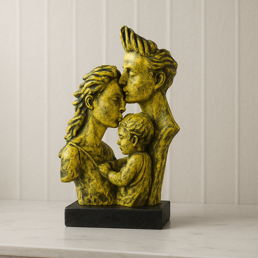Trio of Love – Family of Three Sculpture