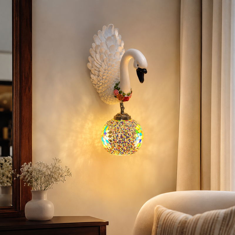The Elysian Swan Lamp