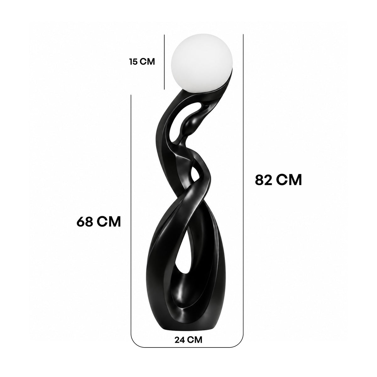The Orbital Muse Sculptural Lamp || 2.7 FT Approx