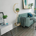Luxury Metal Moon -Flower Racks