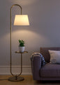 Royal Mirror Floor Lamp – Antique Gold Look