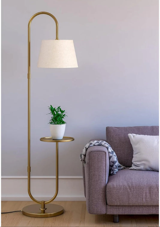 Royal Mirror Floor Lamp – Antique Gold Look