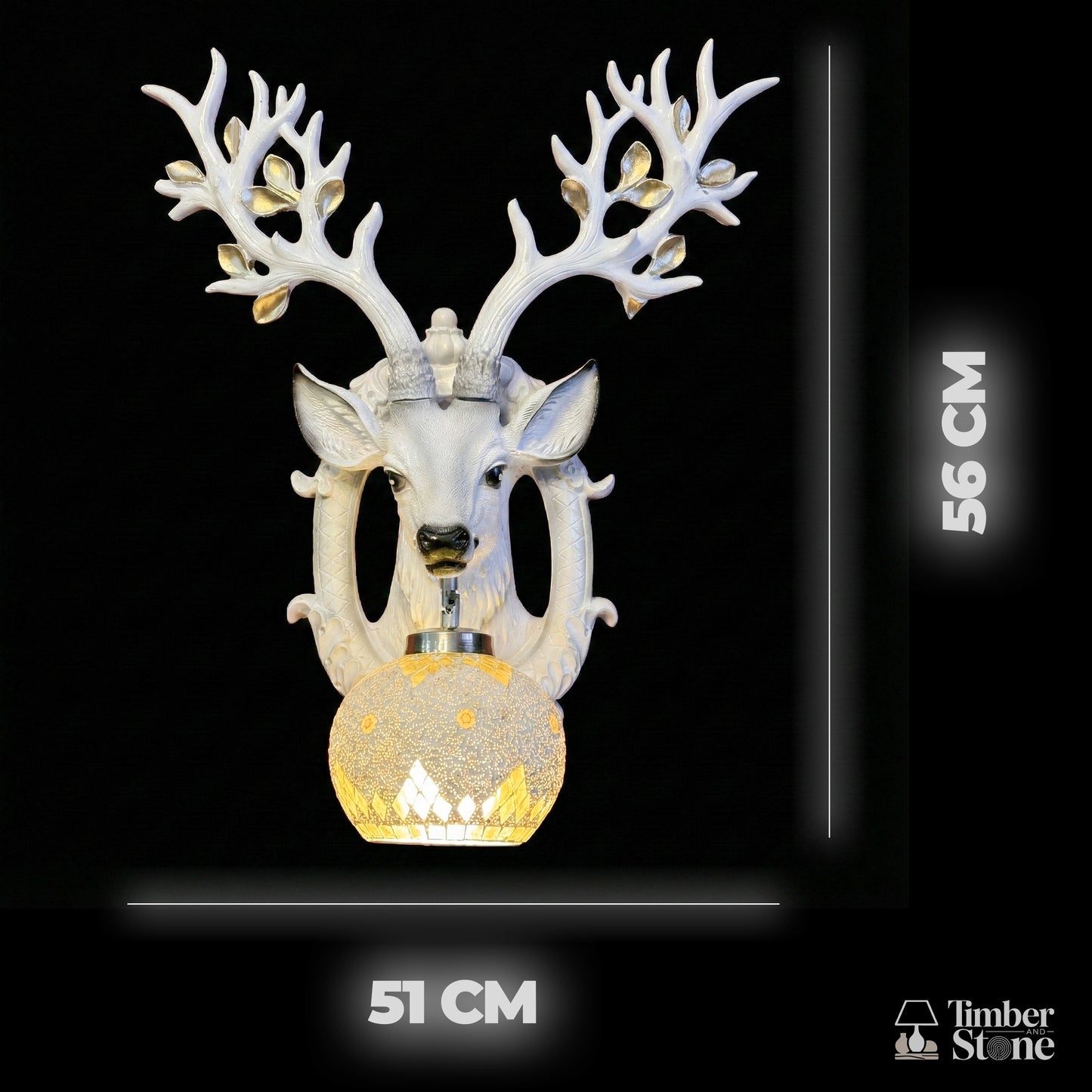 The Aristocrat Deer Wall Light - {1.84ft Approx}