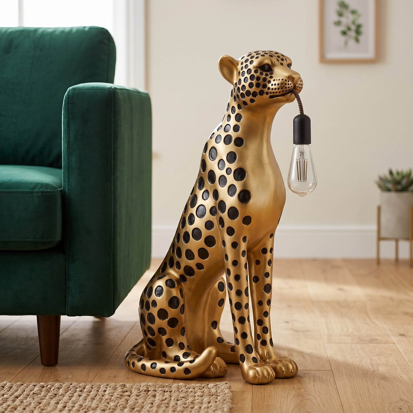 Midnight Cheetah Lamp – Warm Ambient Light That Turns Any Corner Into a Designer Space