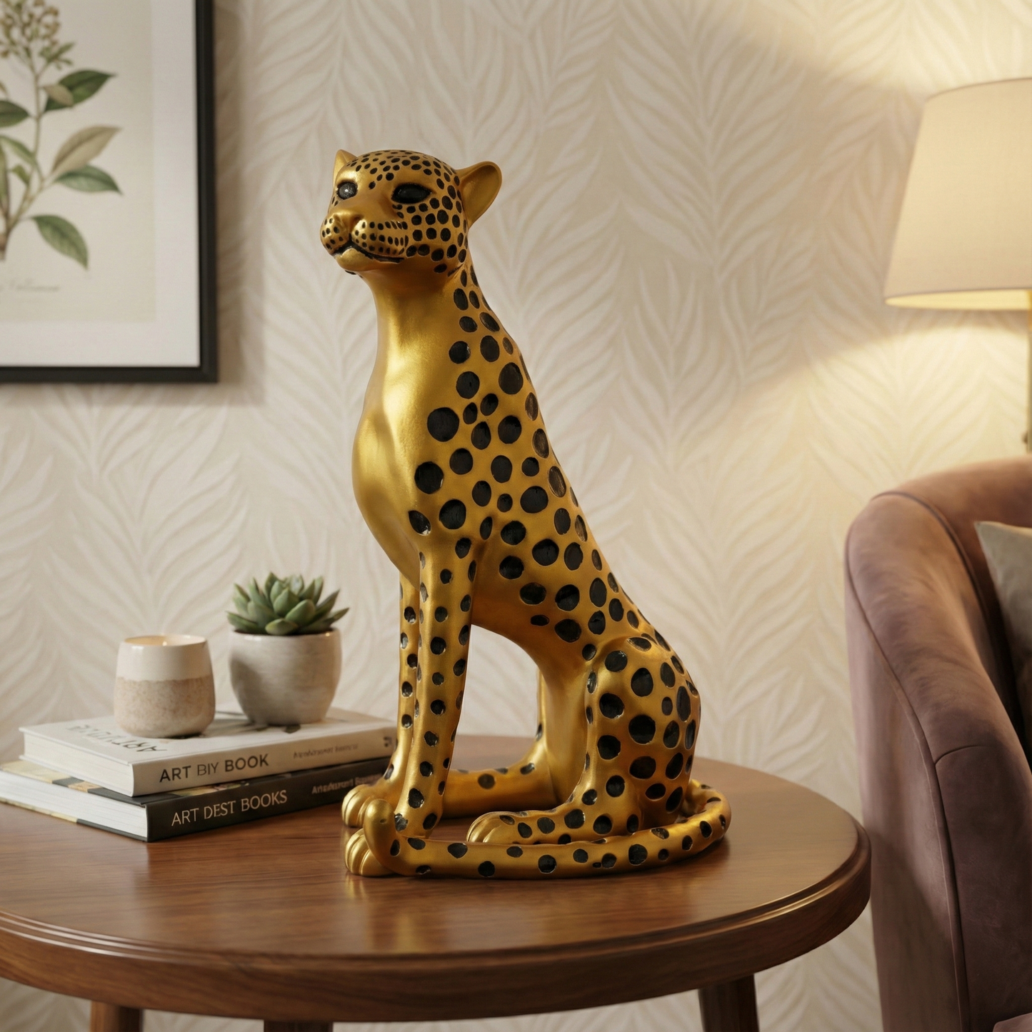 Aura of Prestige – Cheetah Sculpture (Approx 1.4 ft)
