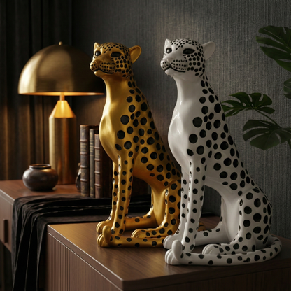 Aura of Prestige – Cheetah Sculpture (Approx 1.4 ft)