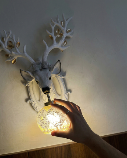 Large 2 ft Deer Wall Lamp – Premium Living Room Upgrade