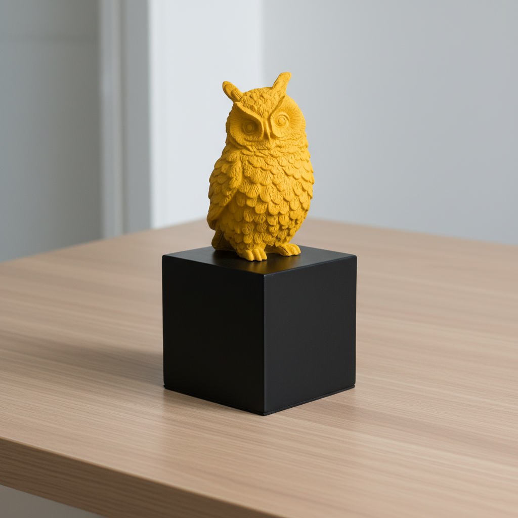 Wise Owl Guardian of Good Fortune - Symbol of Fortune & Protection for Indian Homes