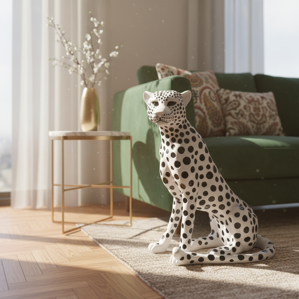 Eternal Cheetah – Symbol of Timeless Strength - 2 Feet Tall