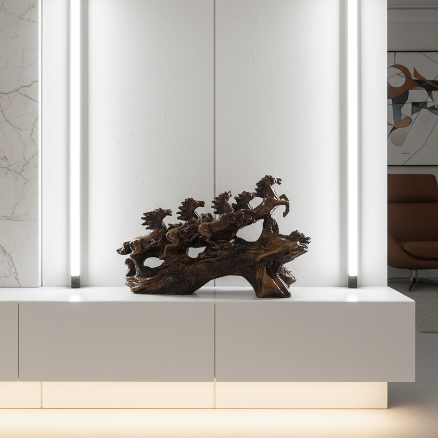 The Seven Sentinels- 7 horses Sculpture