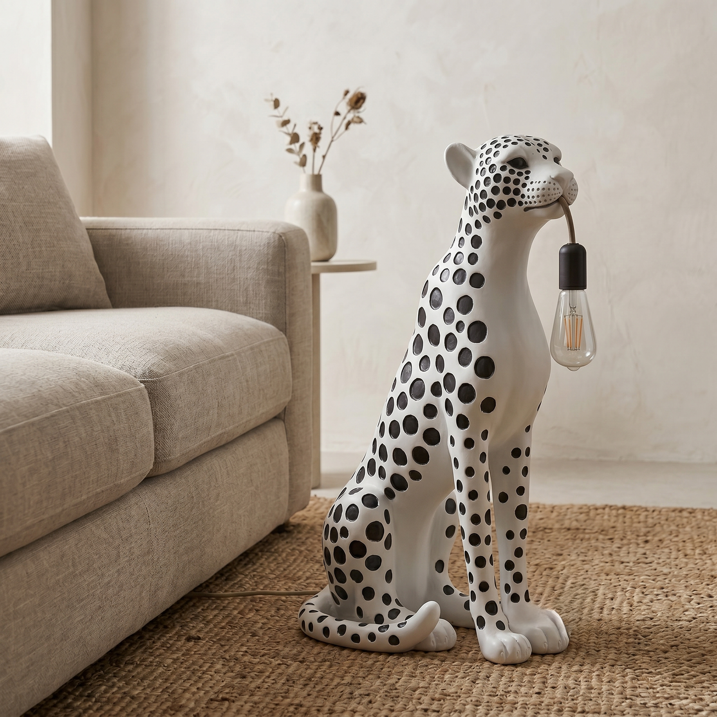 Midnight Cheetah Lamp – Warm Ambient Light That Turns Any Corner Into a Designer Space