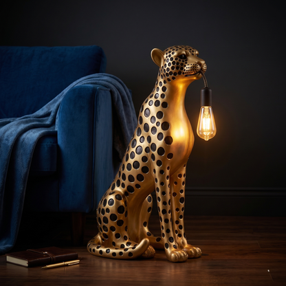 Midnight Cheetah Lamp – Warm Ambient Light That Turns Any Corner Into a Designer Space