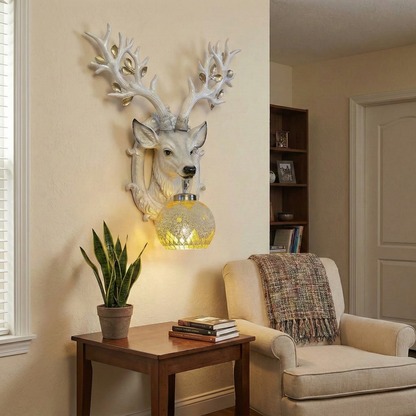 The Aristocrat Deer Wall Light - {1.84ft Approx}