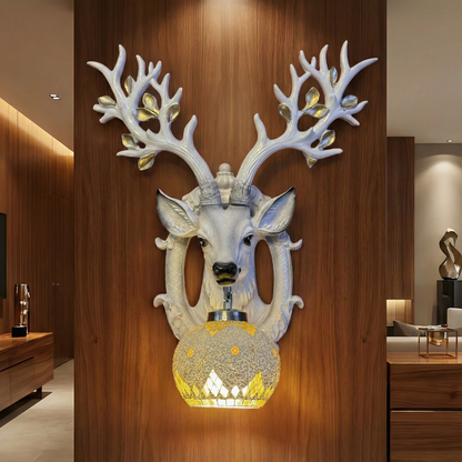 The Aristocrat Deer Wall Light - {1.84ft Approx}