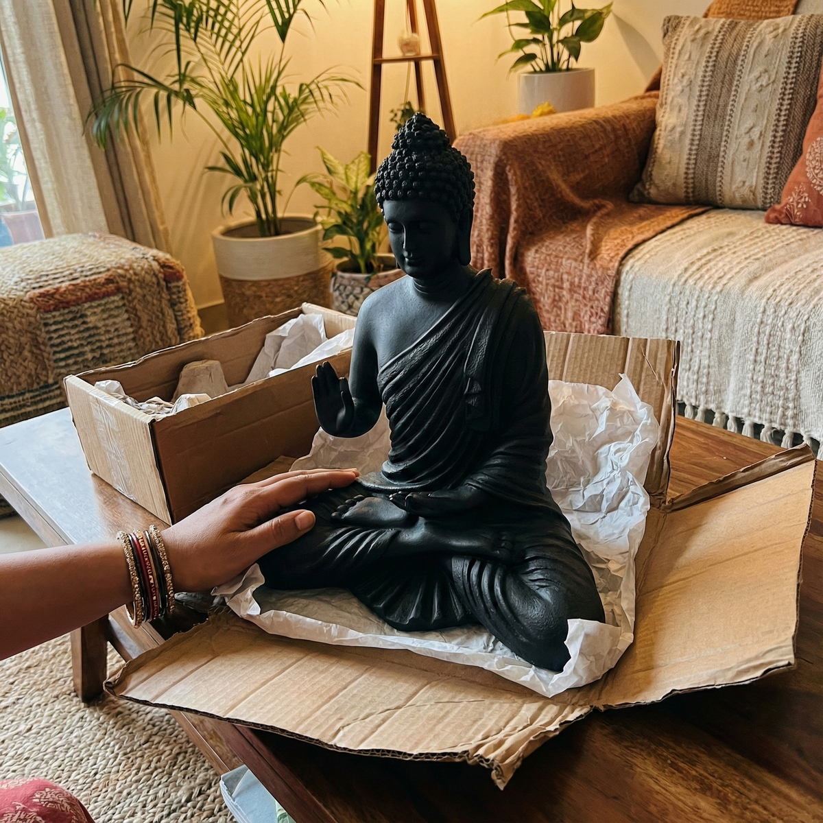 Tranquil 1.5 Ft Buddha Statue – The Statement Piece That Completes Your Space