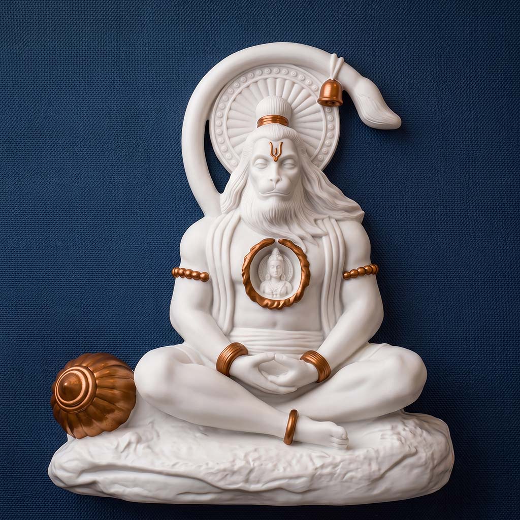 Monolith - Hanuman Ji -Inspired Relief 3D Wall Art