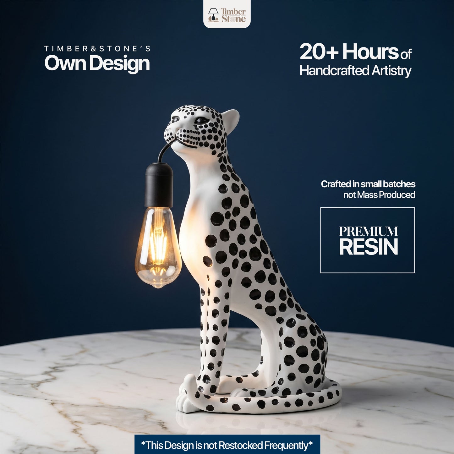 Midnight Cheetah Lamp – Warm Ambient Light That Turns Any Corner Into a Designer Space
