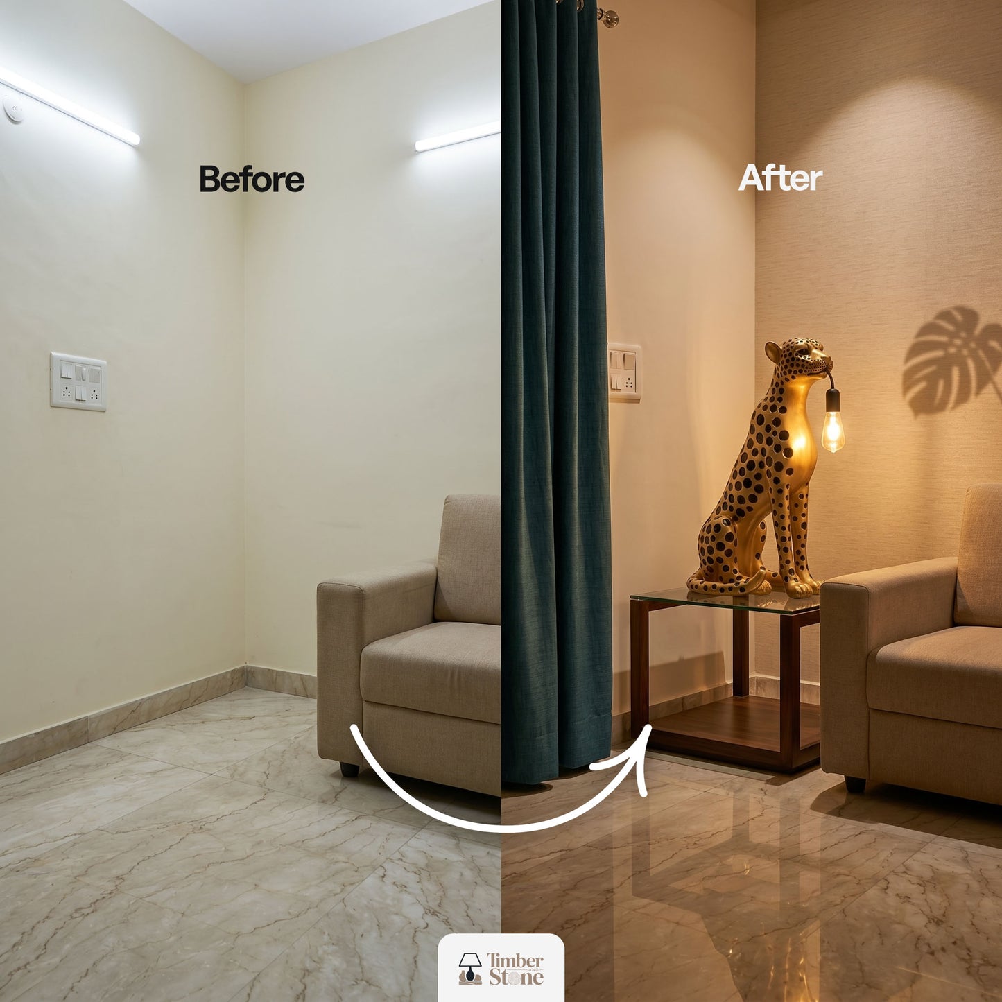 Midnight Cheetah Lamp – Warm Ambient Light That Turns Any Corner Into a Designer Space