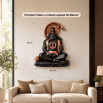 Monolith - Hanuman Ji -Inspired Relief 3D Wall Art