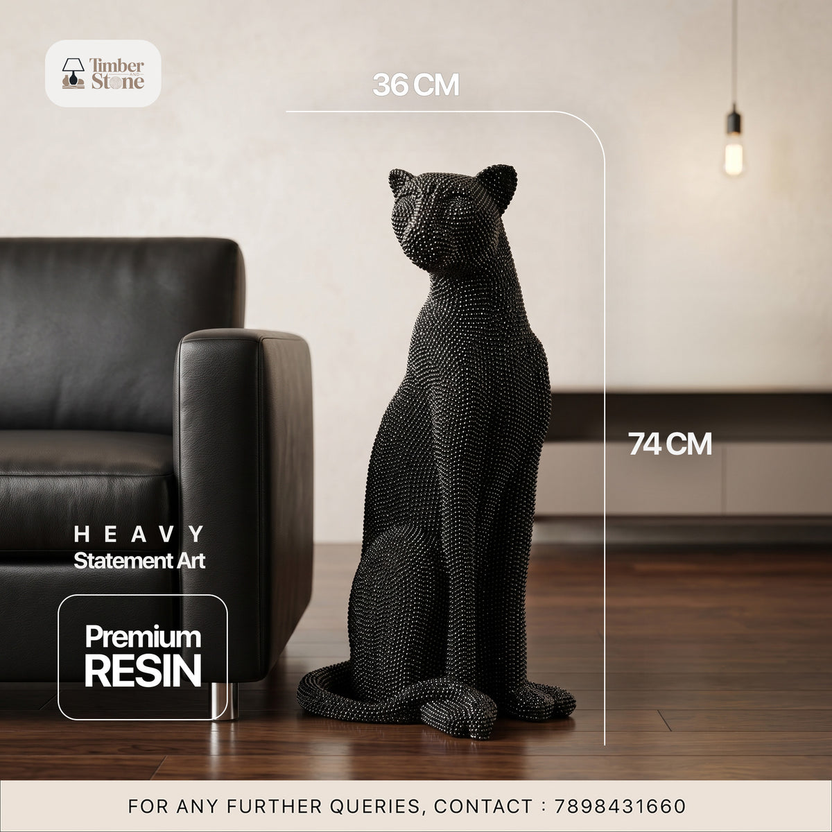 Midnight Panther 2.5 Ft — The Piece That Changes How Your Home Feels