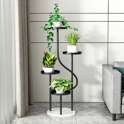 Elegant Metal Frame Plant Riser