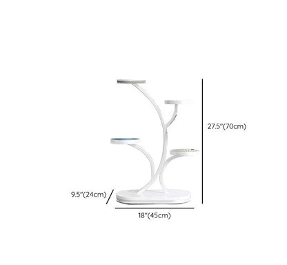 Elegant Round Metal Plant Display