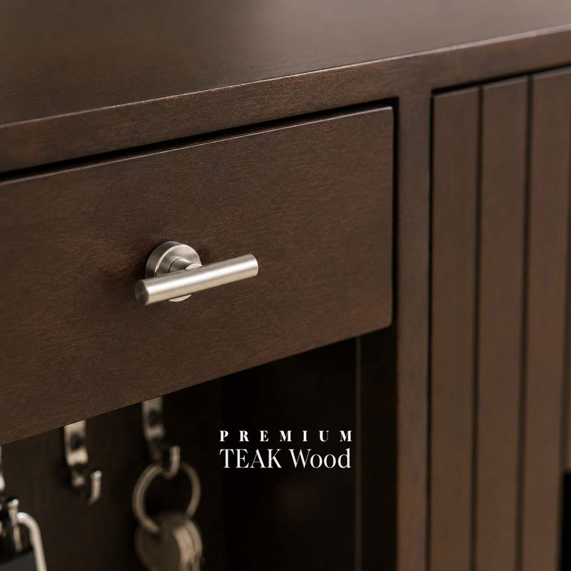 The Teak Wood Arrival Console  - Style Your Entry. Simplify Your Routine