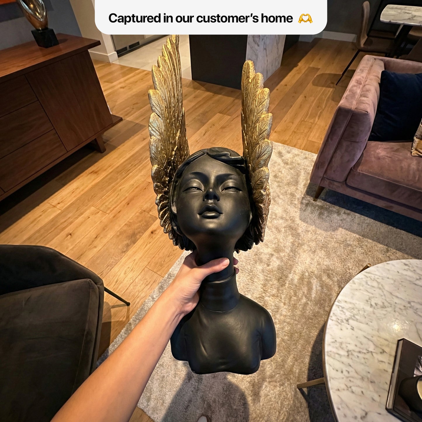 Winged Lady Decor – Instantly Elevates Your Living Room Aesthetic